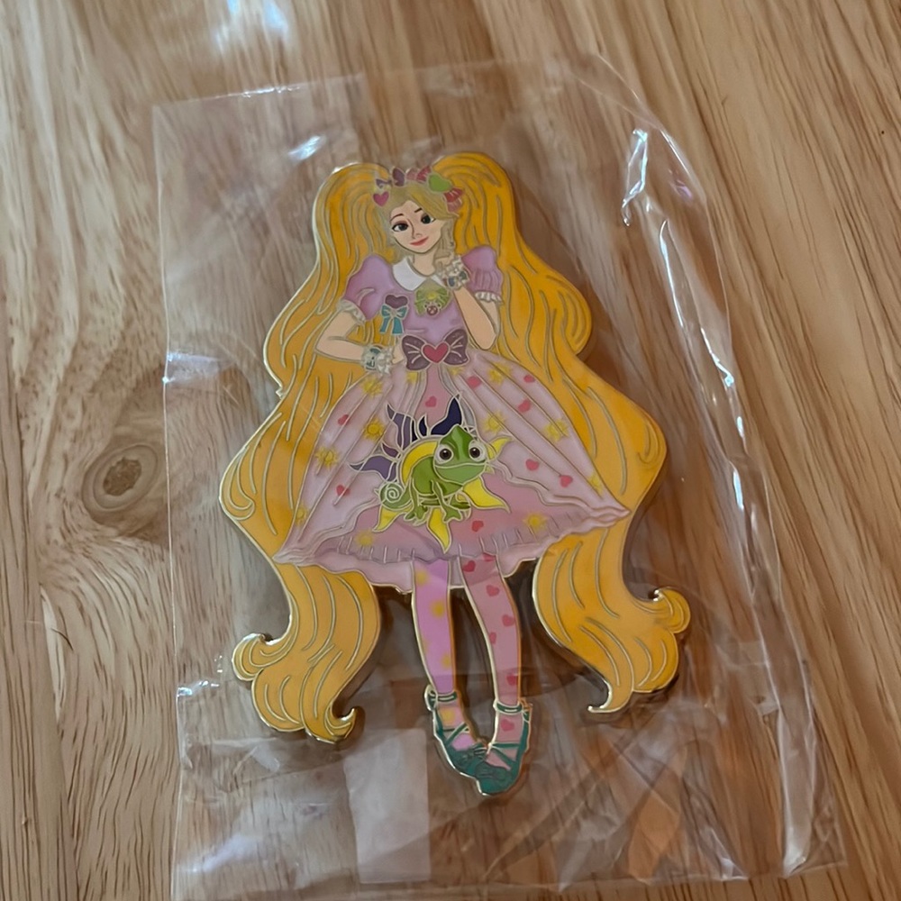 Tangled Rapunzel Pascal Lolita Cosplay Enamel Pin